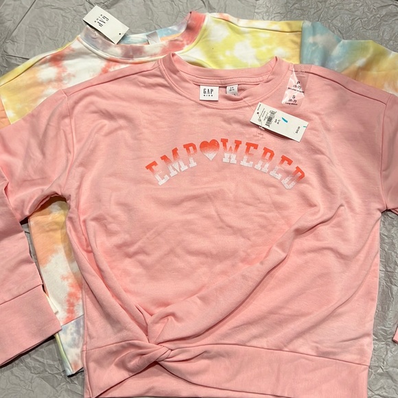 Bundle of 2 Gap Kids Long Sleeves Tops Small - Picture 1 of 9